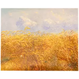 Авторская картина маслом "Изобилие хлеба. Золотой импрессион"