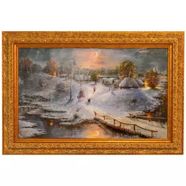 The author's oil painting "The Night before Christmas"