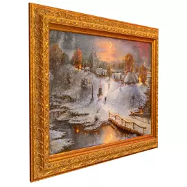 The author's oil painting "The Night before Christmas"