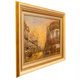 The author's oil painting "Petrovka Moscow"