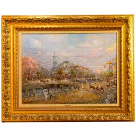 Авторская картина маслом "Замоскворечье"