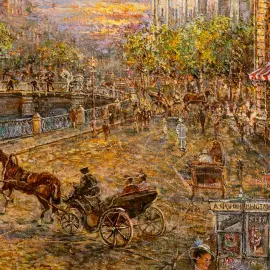 Авторская картина маслом "Замоскворечье"