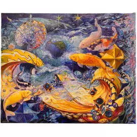 The author's oil painting "The Universe"