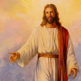 The author's oil painting "The Ascension of Jesus Christ"