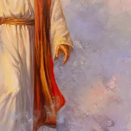 The author's oil painting "The Ascension of Jesus Christ"