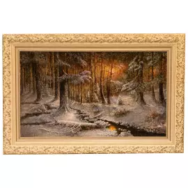 Author's oil painting "Winter Creek"