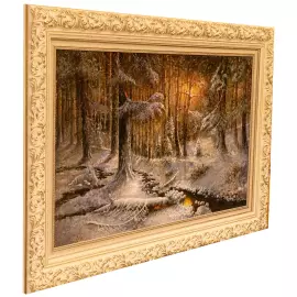 Author's oil painting "Winter Creek"
