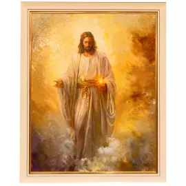 Author's oil painting "I am the light of the world"