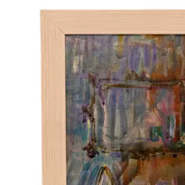 The author's oil painting "Ballerina in the dressing room"