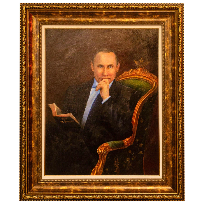 The author's oil painting "President of the Russian Federation V.V. Putin"