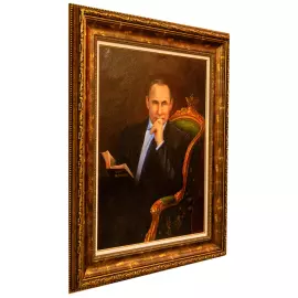 The author's oil painting "President of the Russian Federation V.V. Putin"