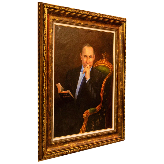 The author's oil painting "President of the Russian Federation V.V. Putin"