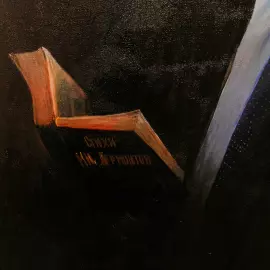 The author's oil painting "President of the Russian Federation V.V. Putin"