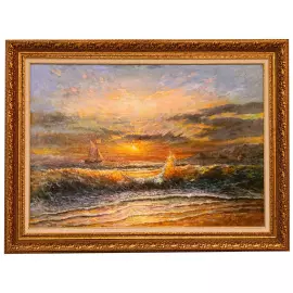Author's oil painting "Seascape"