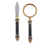 Cabinet gift set with seal, knife and magnifying glass
