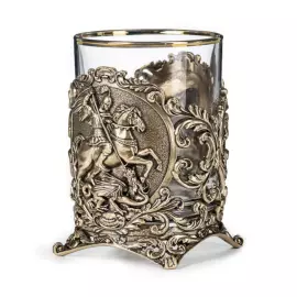 Набор подарочный "Георгий Победоносец" с часами и набором для виски