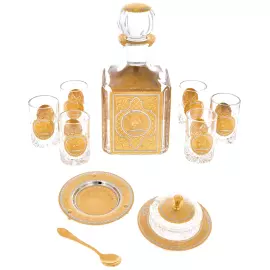 Набор подарочный "Георгий Победоносец" с водочным набором и икорницей, на 6 персон, Златоуст