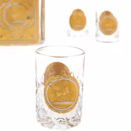 Набор подарочный "Георгий Победоносец" с водочным набором и икорницей, на 6 персон, Златоуст