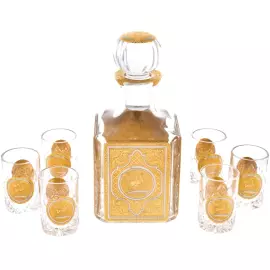 Набор подарочный "Георгий Победоносец" с водочным набором и икорницей, на 6 персон, Златоуст