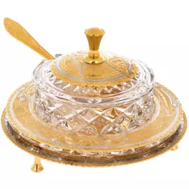 Набор подарочный "Георгий Победоносец" с водочным набором и икорницей, на 6 персон, Златоуст