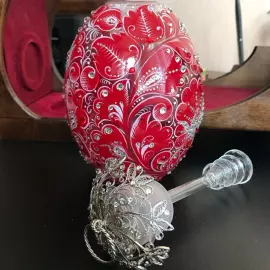 Яйцо-медовница "Королевский рубин"