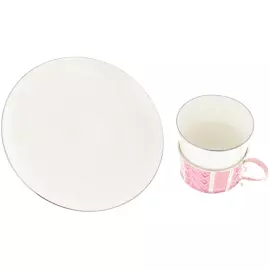 Winter Palace Rose gift set with coffee set and brooch