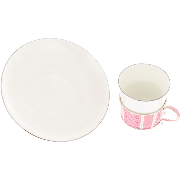 Winter Palace Rose gift set with coffee set and brooch