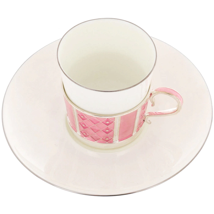 Winter Palace Rose gift set with coffee set and brooch