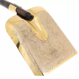 Сувенир "Золотая денежная лопата" совковая, Златоуст