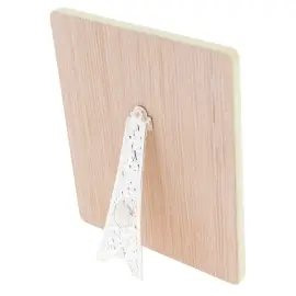 Икона с перламутром "Матрона Московская" в белой раме с орнаментом