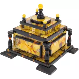 Шкатулка из янтаря "Лувр"