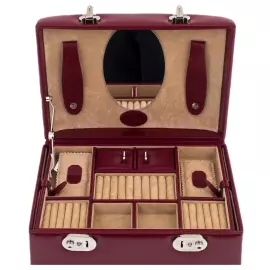 Шкатулка для украшений "WindRose 3683" бордовая