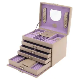 Шкатулка для украшений "WindRose 3696" бежевая