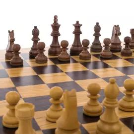 Classic Olive Cap Chess Set