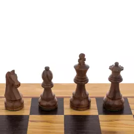 Classic Olive Cap Chess Set