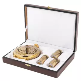 Фляжка со стопками "Лучший охотник" на 3 персоны, Златоуст