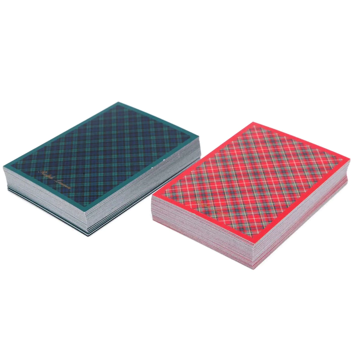 A set of Westover playing cards in a leather case