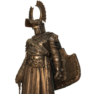 The author's bronze sculpture "Crusader"
