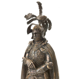 The author's bronze sculpture "Knight"