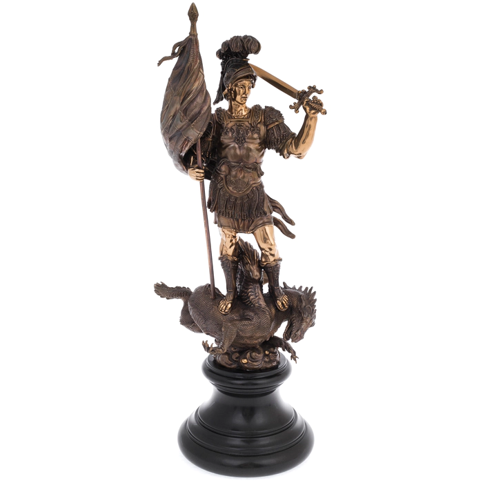 The author's bronze sculpture "George the Victorious"