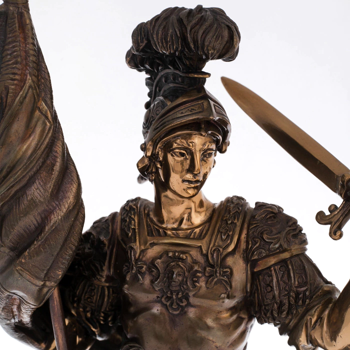 The author's bronze sculpture "George the Victorious"