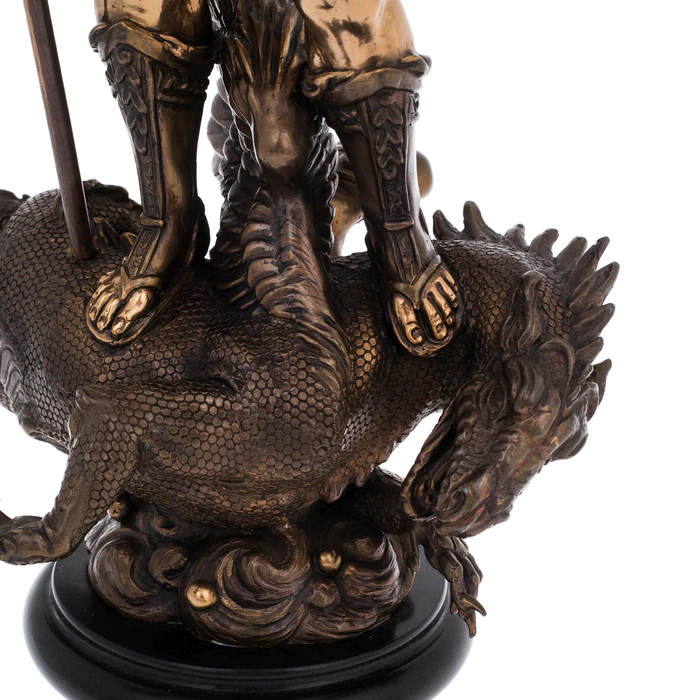The author's bronze sculpture "George the Victorious"