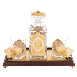 Набор для виски "In vina veritas" с подносом, на 2 персоны, Златоуст
