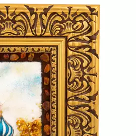 Картина из янтаря "Москва. Собор Василия Блаженного"