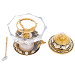 Caviar bowl on icy quartz "Poseidon" Zlatoust