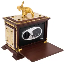 Сейф "Денежный слон" с тигровым глазом, Златоуст