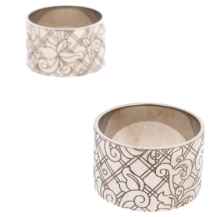Artichoke napkin rings for 2 persons, Zlatoust