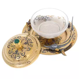 Caviar bowl with stacks of "Sterlet" for 2 persons, 4 items Zlatoust