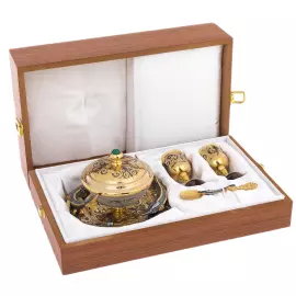 Caviar bowl with stacks of "Sterlet" for 2 persons, 4 items Zlatoust