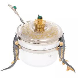 Икорница "ВДНХ" с ложечкой, Златоуст